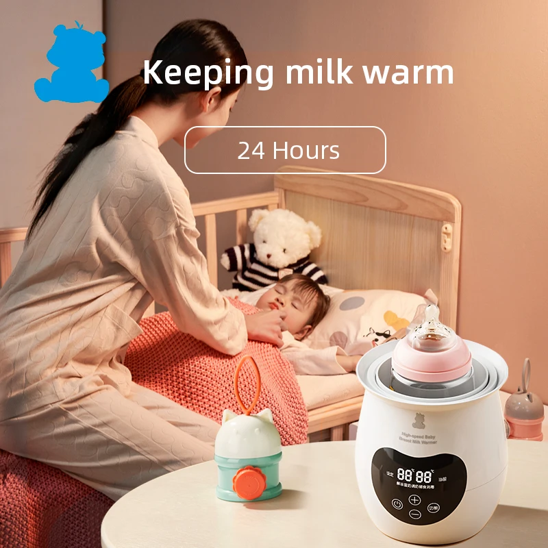 Custom Logo Smart Temperature Control Automatic Shut Off Portable Milk Baby Bottle Warmer