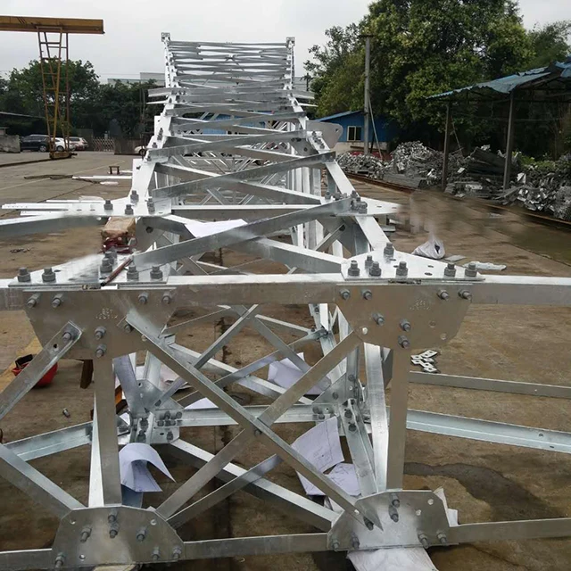 
Оцинкованная стальная телекоммуникационная Мобильная решетчатая телекоммуникационная башня 