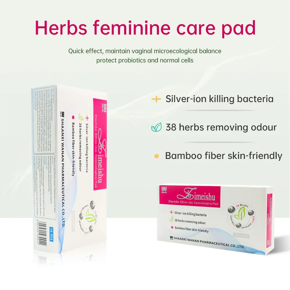 Гинекологический тампон Zimeishu для женщин, лечение ионами серебра