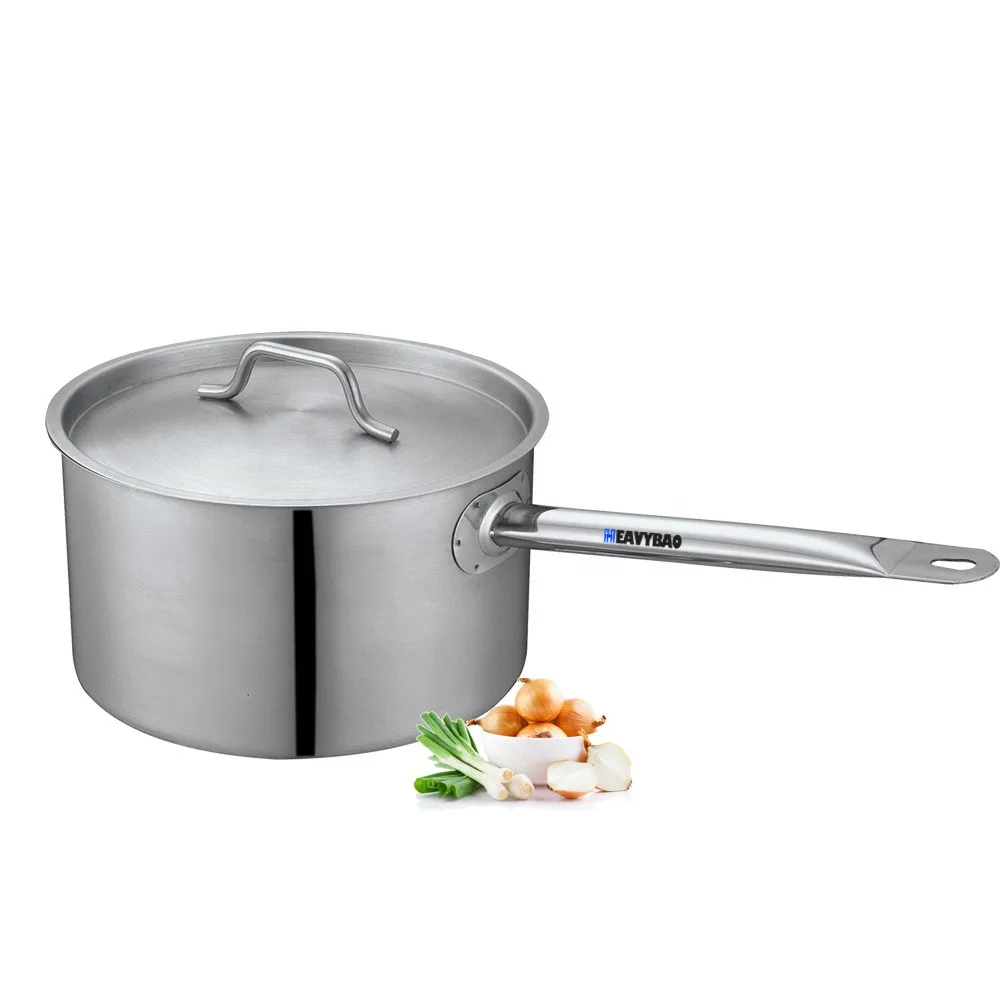 Heavybao Commercial Stainless Steel Stock Cooking Pots with Lid