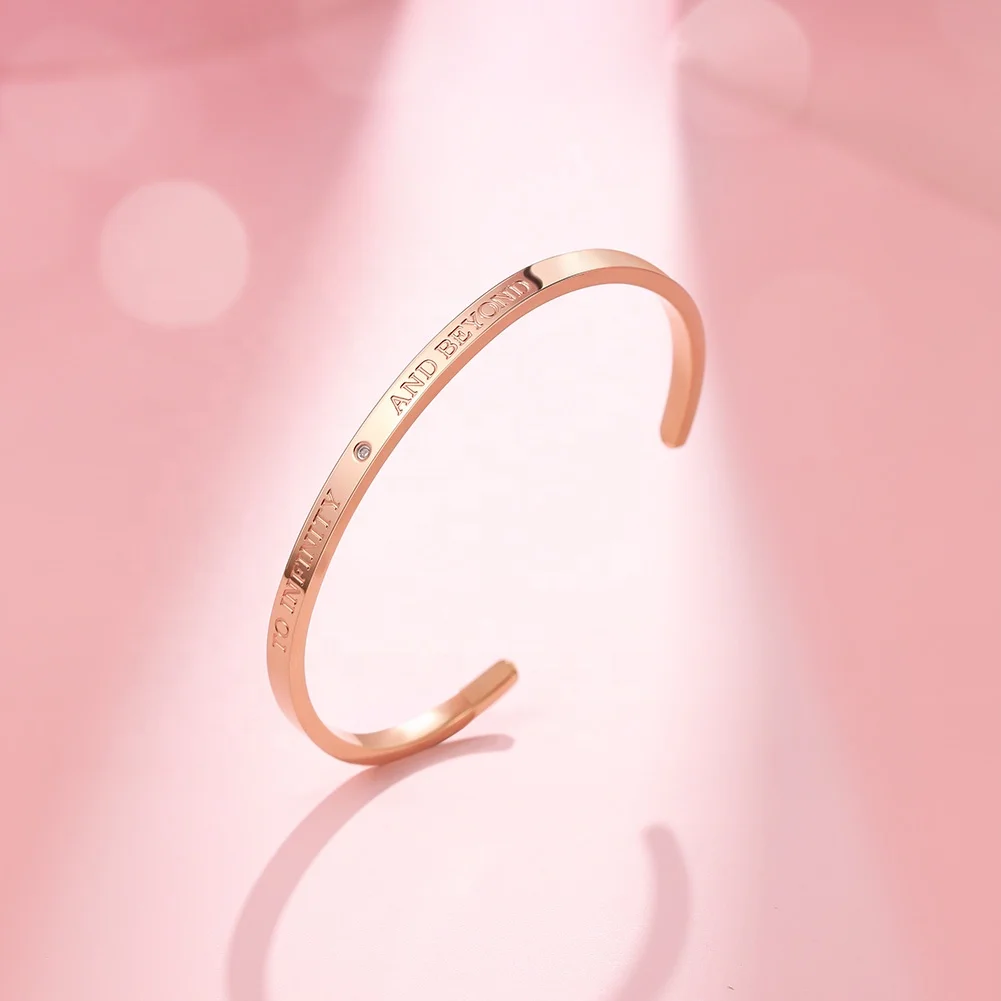 Adjustable Stainless Steel Bracelet with Engraved Design