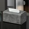 Rounded corner tissue box - industrial gray small size