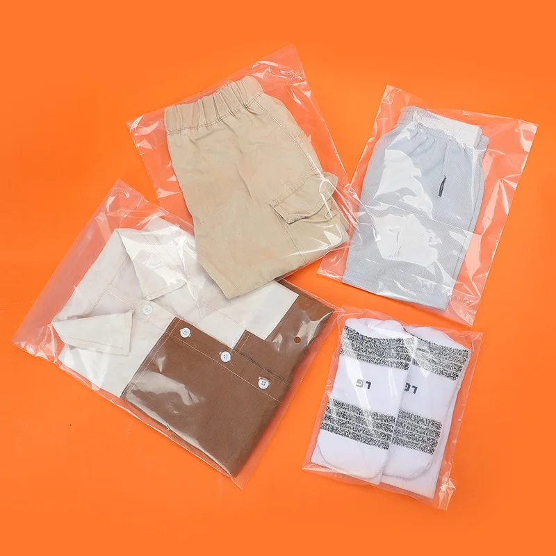 Factory Wholesale High Quality Clear sealing Poly Bag, Self-adhesive Packing Plastic Bag For Clothes