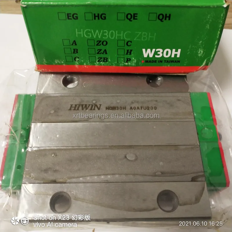 TAIWAN HIWIN Linear Guide Rail Slide Block Bearing HGW30 HGW30HC HGW30HCZ0C HGW30HCZOC for Cnc Machine