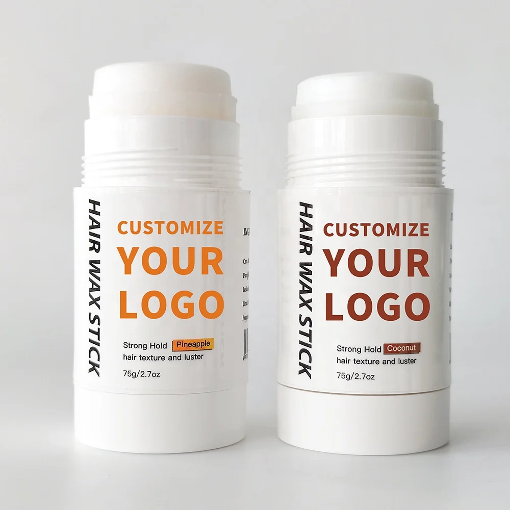 Ready to Ship Private Label Custom Logo Strong Hold No Greasy Coconut Hair Wax Slick Stick