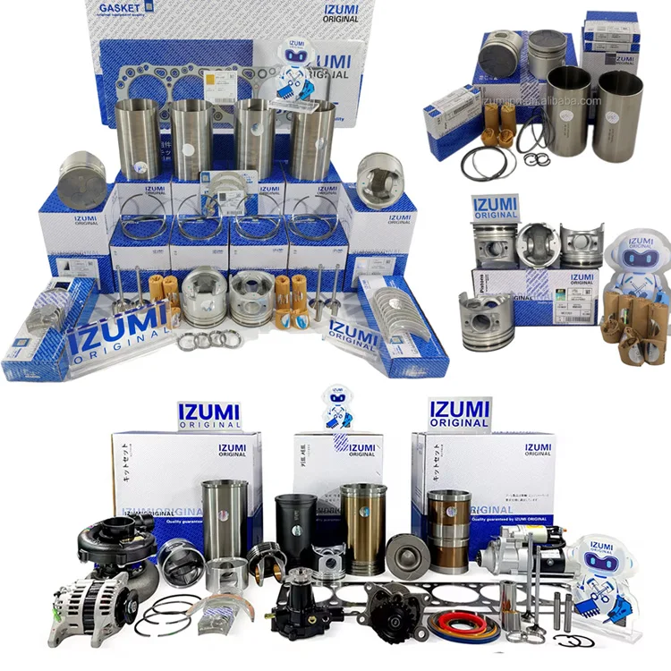 IZUMI ORIGINAL 4M40 4M40T Overhaul Rebuild Kit Diesel Engine Parts For MITSUBISHI