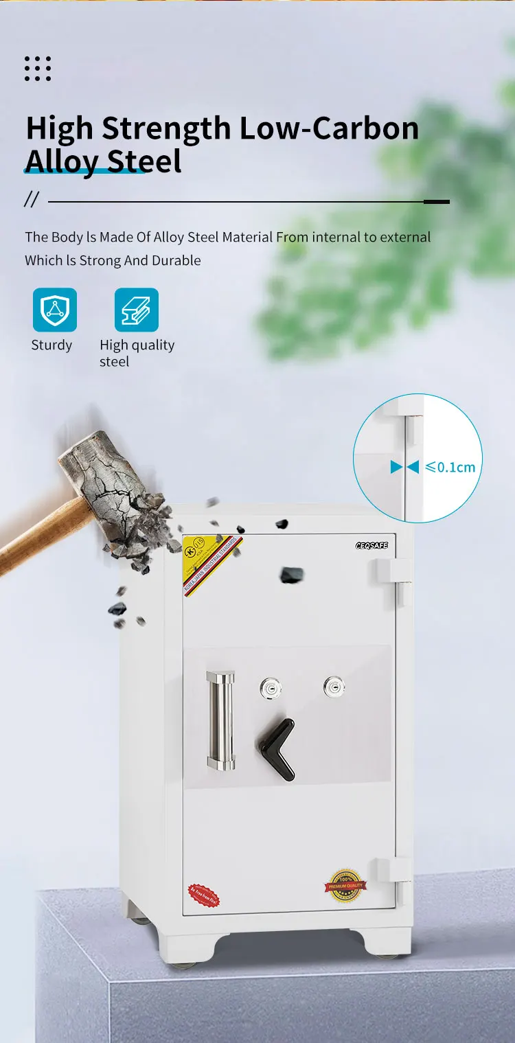 CEQSAFE China Electronic Steel 2 Hours Fire Rating Fire Proof Safe Box details