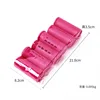 Rouleaux à cheveux avec bonnet &amp; 3,5 A, lot de 6, rouge chinois.