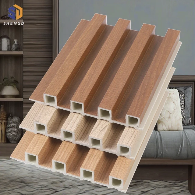 Customized Plastic Panels For Modular Walls Wood Grain Wood Plastic Wall Panel Plastic Wall Panel