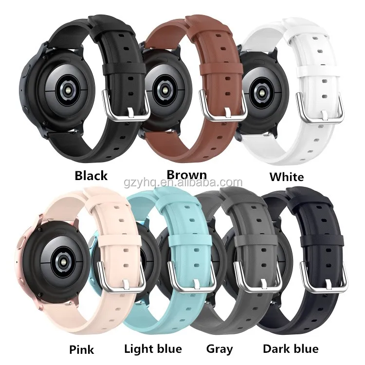 Leather Strap For Samsung Active2 44mm 