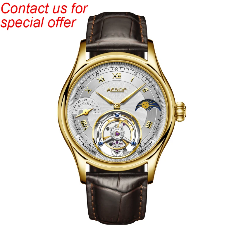 Sapphire Glass High-quality Luxury Chinese Tourbillon Watches Automatic  Tourbillon Hollowed Out Men's Mechanical Movement Watch - Main Image