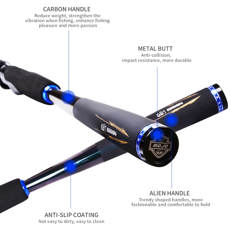 TEASER MOJO Bass Carp Fishing Rod High Quality Carbon