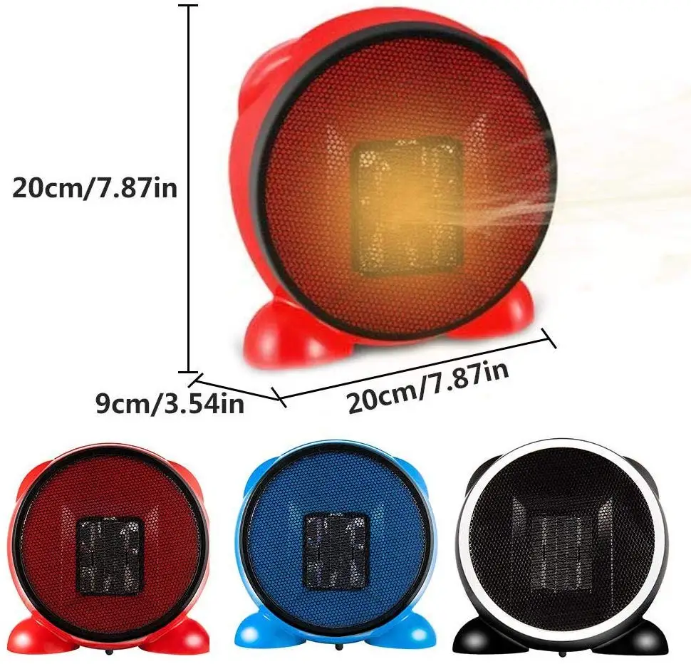 Portable Electrical Room Controlled Fan Infrared Heater 500W Rechargeable Hand Warmer