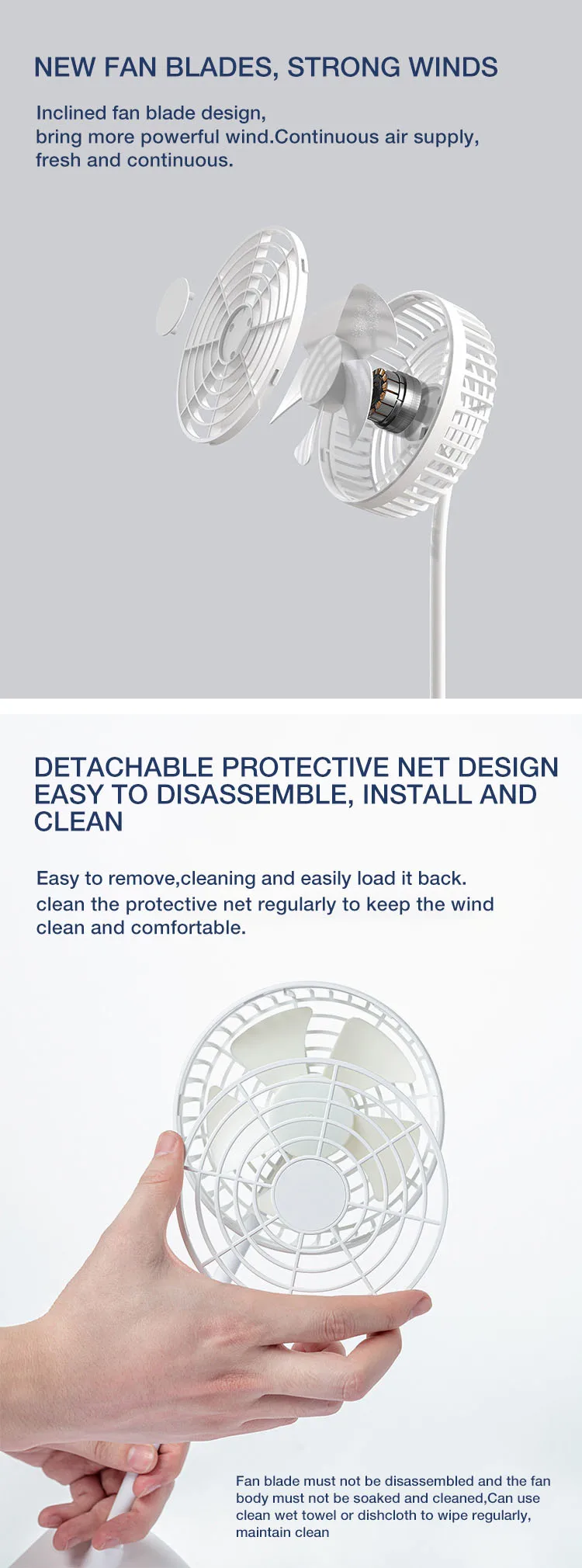 Fan, IMYCOO, 2000mAh, Portable, USB - detail 16