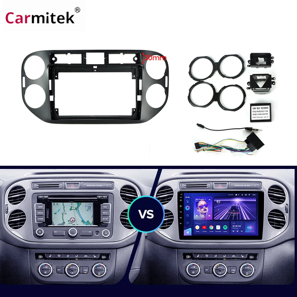 9 Inch Car Frame Fascia Adapter Canbus Box Decoder Android Radio