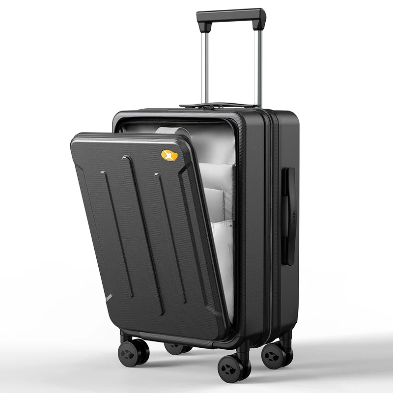 Mgob Front Open Pocket Bag Pc Trolley Luggage 4 Wheels Multifunction