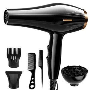 Professional 1200W Salon Hair Dryer Set High Power Blow Dryer for Hair Nail Electric Plastic Material for Household Hotels Spas