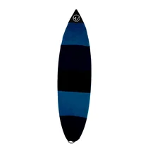 OEM Fabric Protective Striped Surfboard Sock Surfing Surfboard Cover Comfortable Knit Cloth Ultraviolet-proof