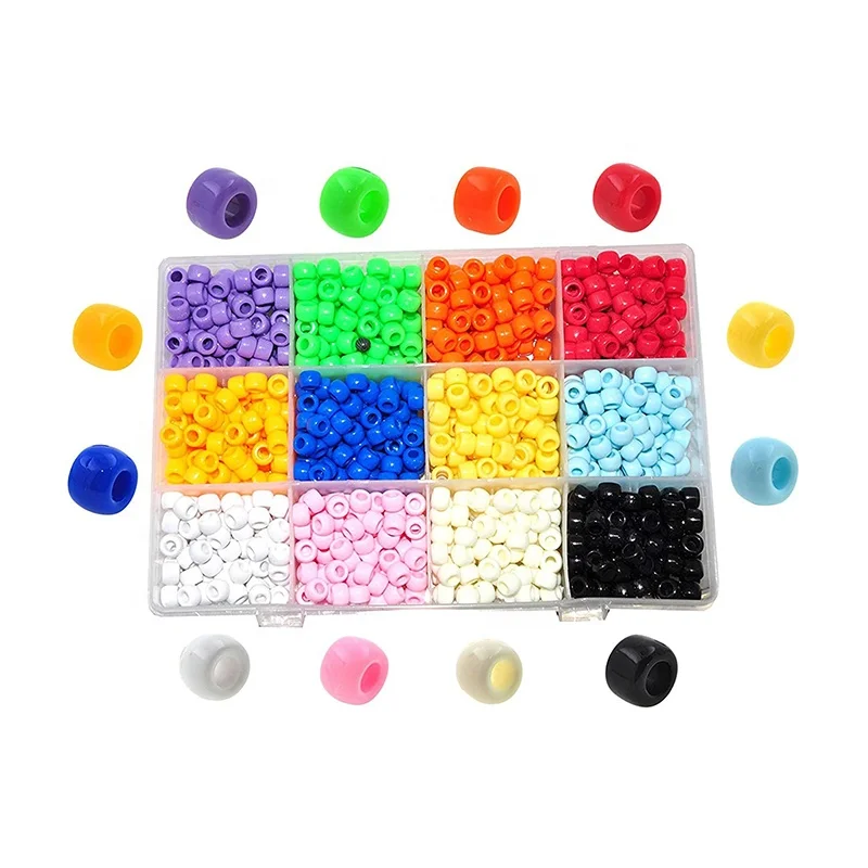 Bracelet Jewelry Making Crafts Acrylic Beads Bulk Kit with Organizer Box for Kid Crafts