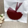 Papier test de parfum en forme d'entonnoir rouge vin, 1 paquet