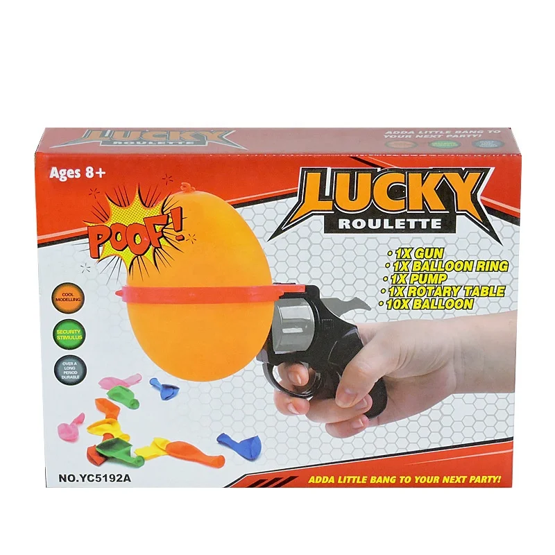 New] Russian Roulette Model Balloon Gun Lucky Roulette Game