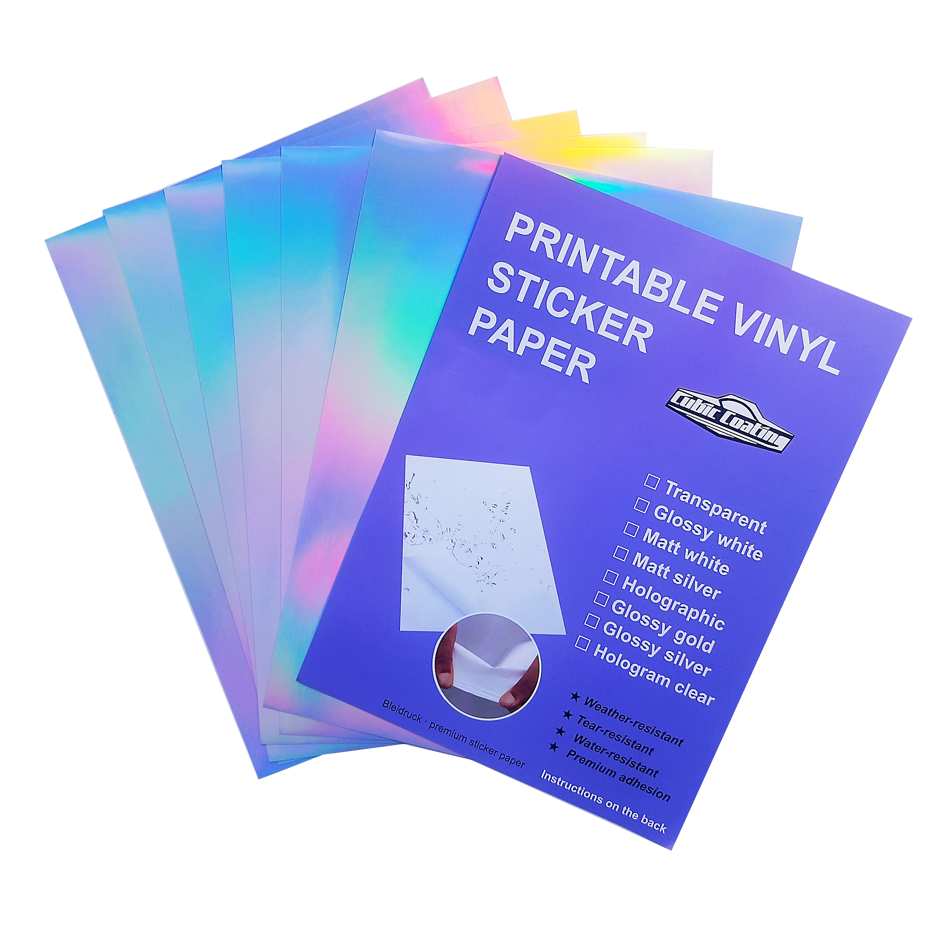 pet translucent printable vinyl a4 size