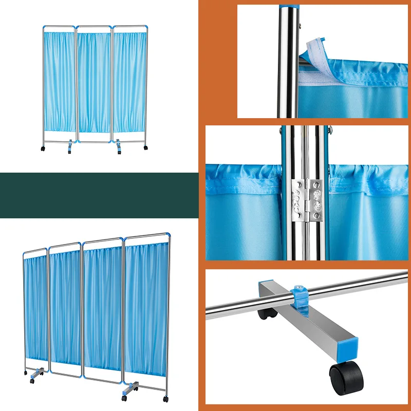 High Quality Medical Clinic Hospital Partition Curtain Folding Screen ...