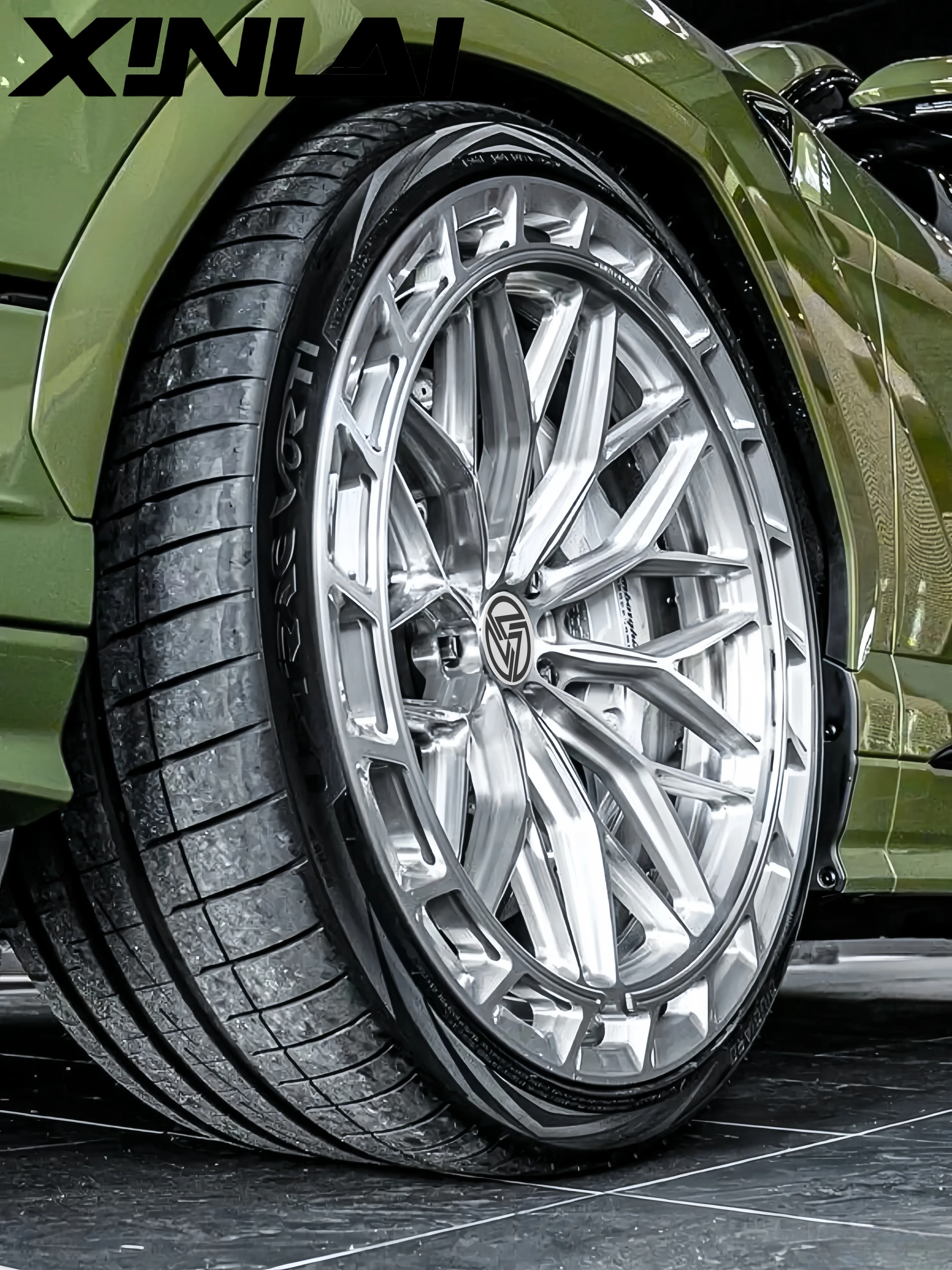 XINL Custom Polished Deep Concave Design 5x120 5x112 5x114.3 18 19 20 21 22inch 1-piece Deep Lip Forged Wheels for Benz Audi BMW - Image 4