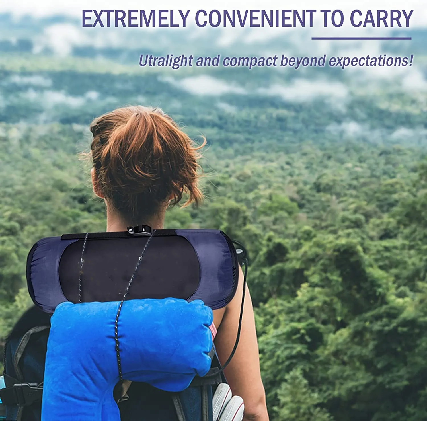 Woqi Compression Lightweight Camping Gear Sleeping Bag With Nylon Outer