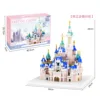 Pink castle-2800 building blocks-color box packaging
