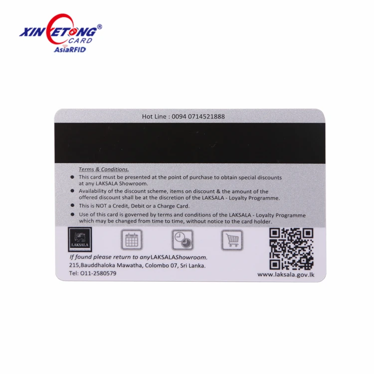 Code 128 or EAN 13 Barcode Numbers 85.5x54mm PVC RFID Smart Card