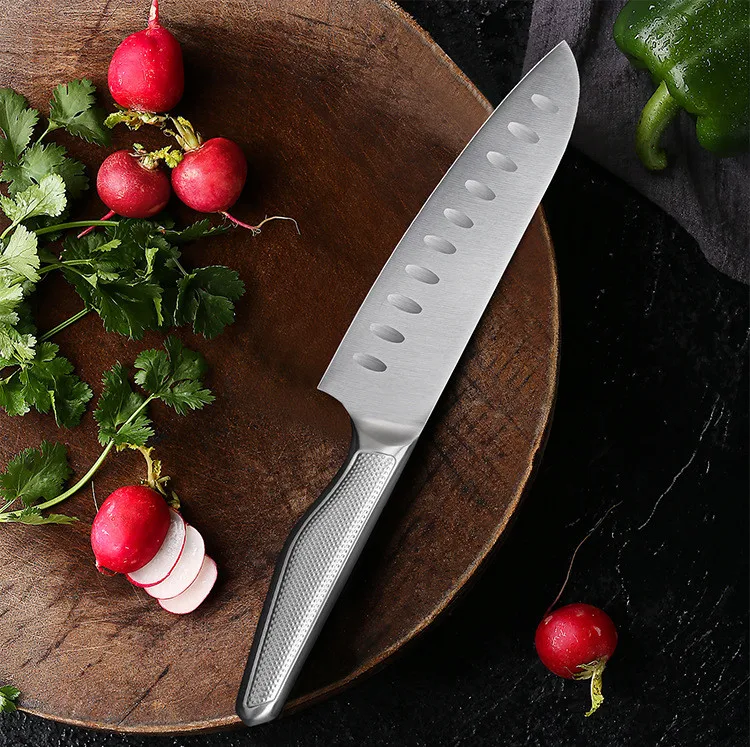 Professional German Steel Chef Knives High Quality Seamless 16 Pieces