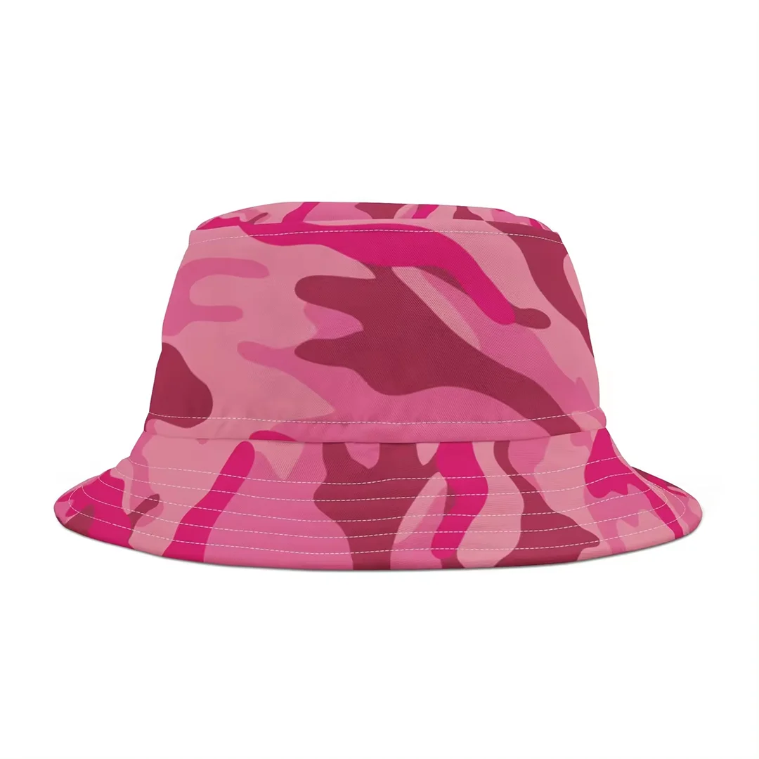 Custom Pattern and Color Style Polyester Blank Camouflage Bucket Hat for Unisex