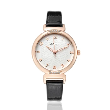 Custom Logo xxxcom Leather Wrist Watch High Quality Designer Ladies Watch Luxury Low Price Rose Gold Plated Watches for Women