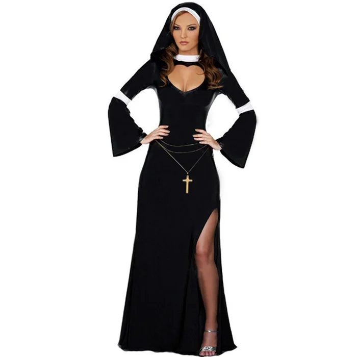 Abito Da Suora Costume A Tema Cosplay Donna Adulta Donna Festa Di Halloween  La Vergine Maria Sorella Abiti Spaventosi Abiti Da Chiesa Da 37,49 €