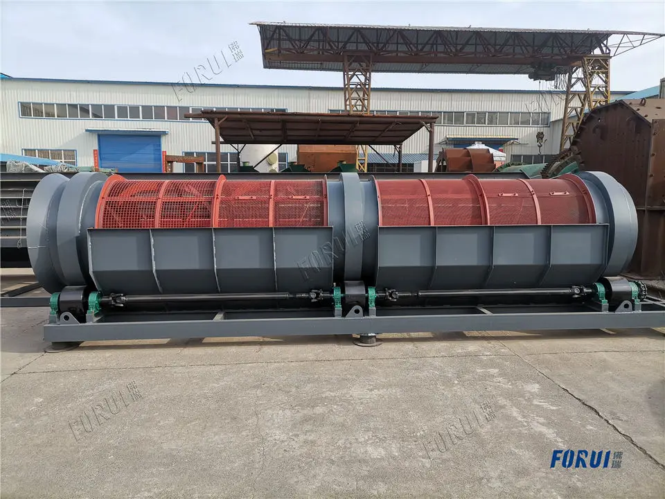 24 Hours Service Revolving Trommel Screen for Gold Coal Soil Sand Gravel Compost Sizing and Separation