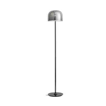 Modern Luxury European style Decorative LED chrome rose gold black finish Iron Stained Glass floor stand lamp