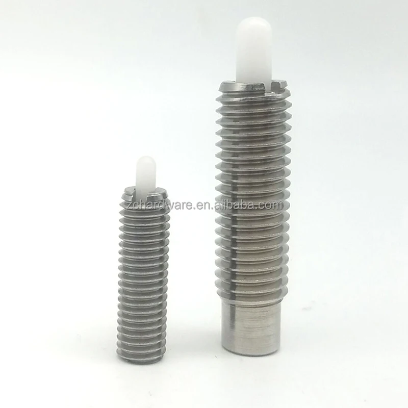 product exclusive offer stainless steel nylon spring loaded plunger pin threaded stainless steel spring plunger-46