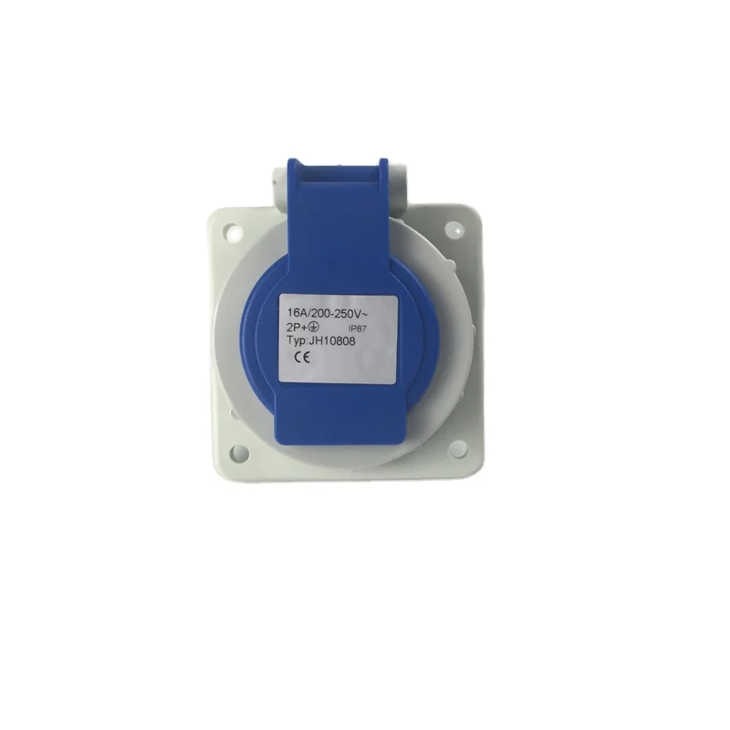 European 2P IP67 Waterproof Socket 16a Industrial Schuko Socket Waterproof Industrial Socket