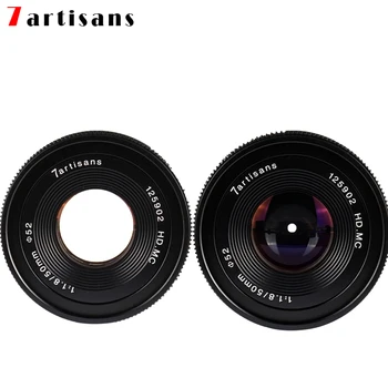7artisans 7 artisans 50mm f1.8 Large Aperture Portrait MF Prime Lenses Fit For Canon EOS-M M50 M100/Sony E A7/Fuji FX/M4/3 mount product image