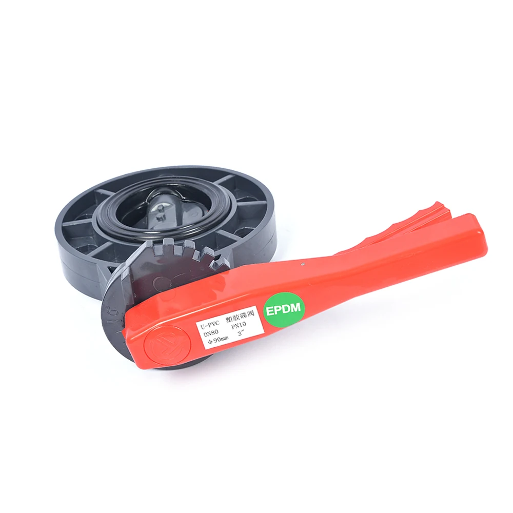 High temperature corrosion resistant UPVC butterfly valve UPVC plumbing fittings handle butterfly valveUPVC PIPE UPVC VALVE UPVC PIPE FITTING