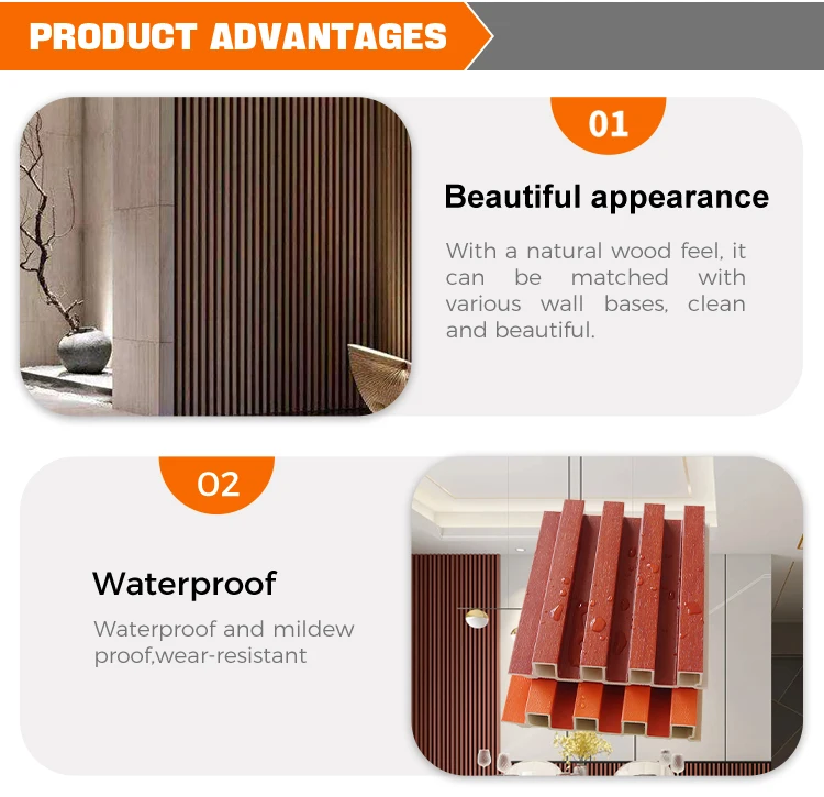 Lambrin 3D Decorative WPC PVC Wall Panels for Interior