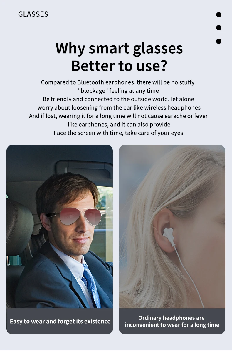 Chinese factory supplier supply Mz01 2025 Men's Smart Glasses With Voice Call Uv Protection For Outdoor Sports Wearable Headset For Men And Women - Buy Smart Glasses fashion Sunglasses smart Audio Music Glasses Mz01