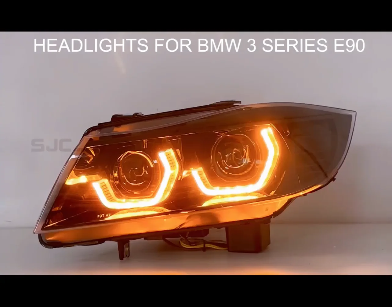 Sjc For Bmw E90 Headlight Projector Lens 20052012 Upgrade Signal Led