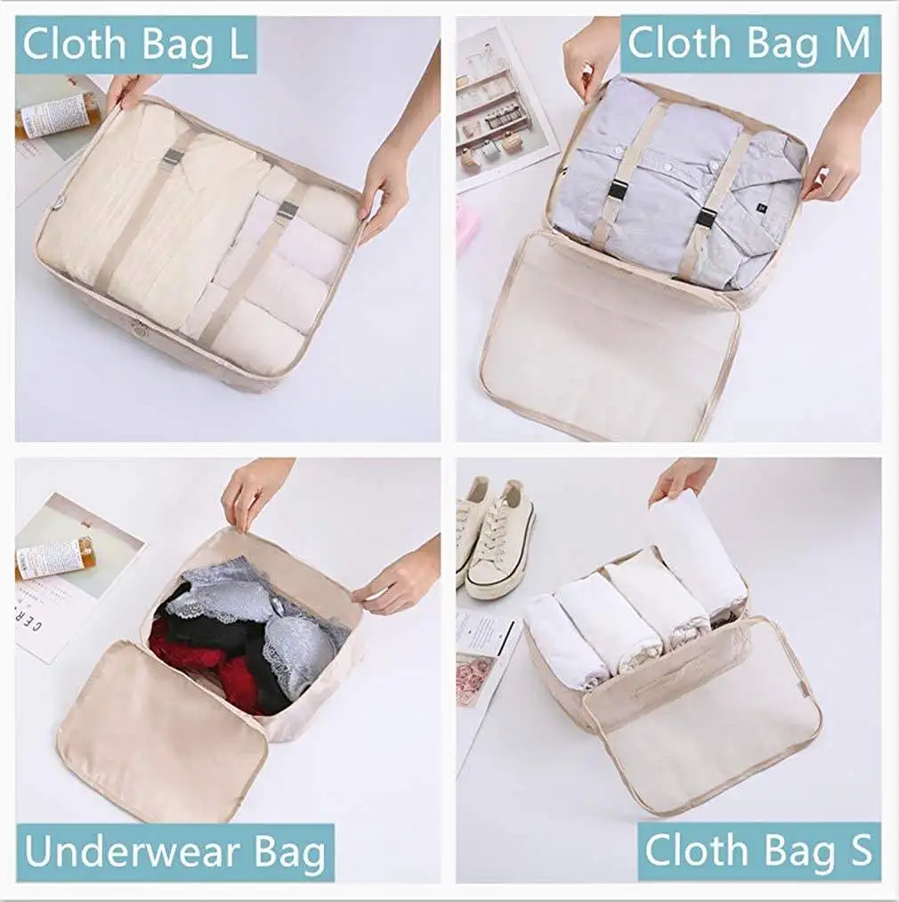 Travel Luggage Organizer - Packing Cubes Set Wholesale