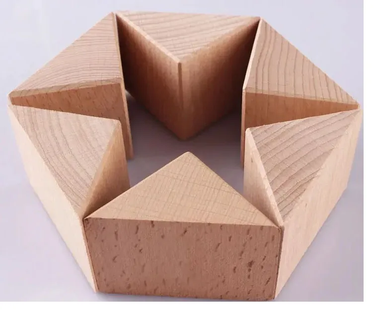 Wooden Blocks Unfinished Wood Triangle Blocks Buy Wood Triangle