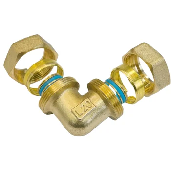 Pex-Al-Pex Pipe Brass Fittings Socket Elbow Compression Brass Fittings