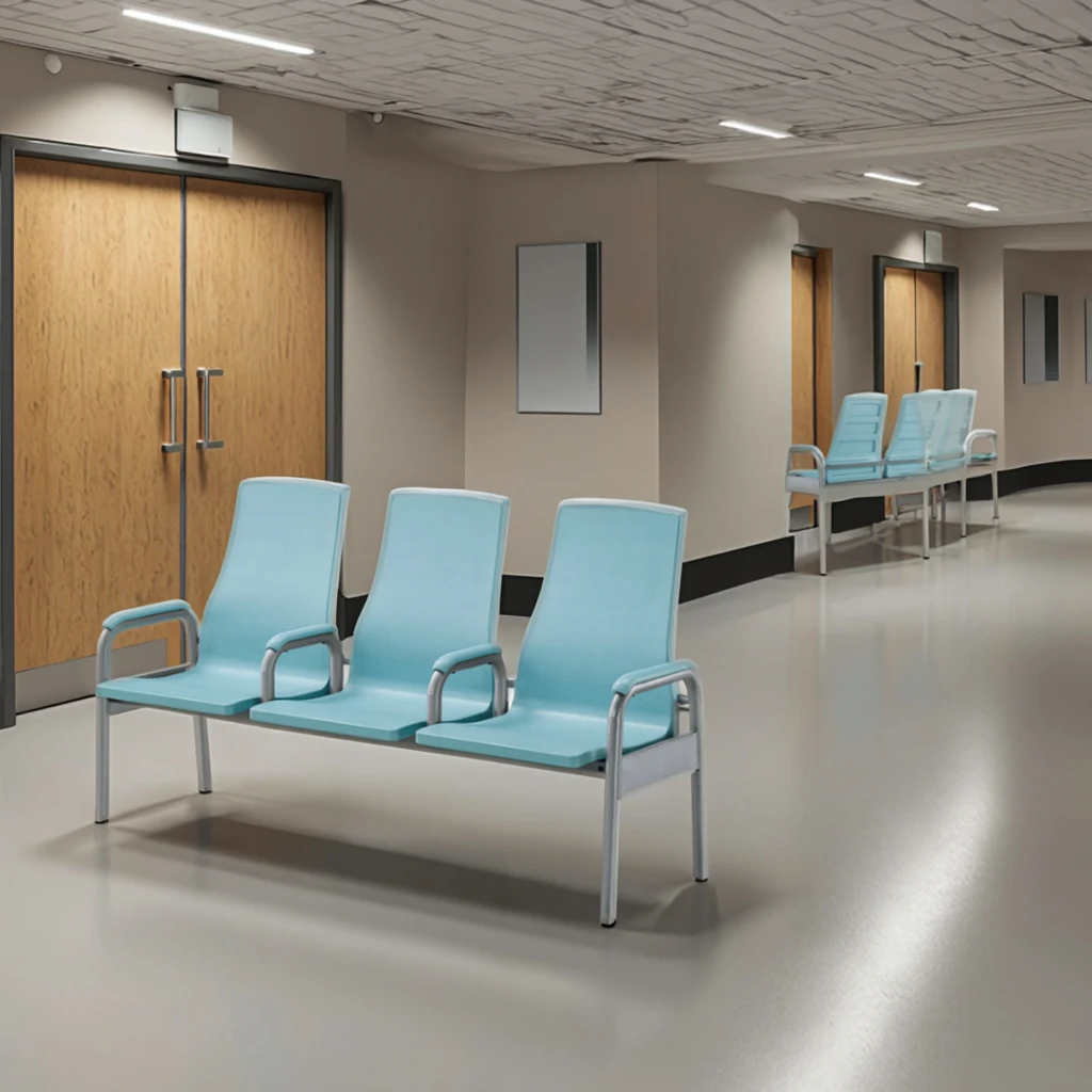 Entry-Level Modern 3 Seats Steel Frame Stackable Chairs for Hospital & School Use Eco-Friendly Commercial Value Package 4