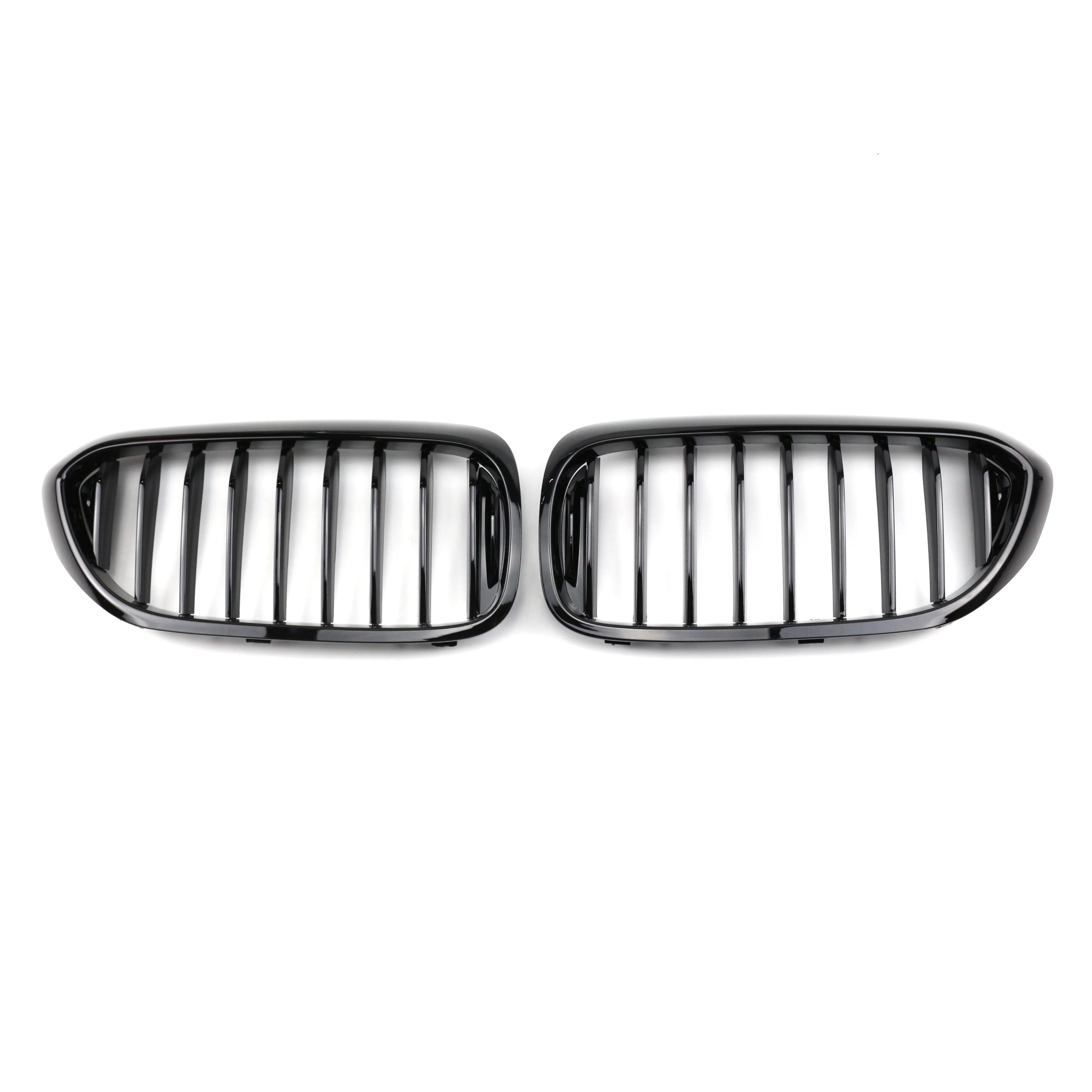 TIYPEOR Car Front Kidney Grille Black Front Bumper Grill Carbon Fiber Single Slat Car Grills for Bmw 5 Series G30 2020