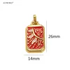 Amuleto de eclipse rojo (destello cósmico) dorado